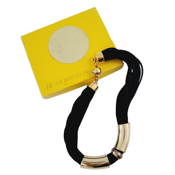 Black and gold chocker necklace - Picture 1 of 4
